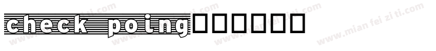 check poing字体转换